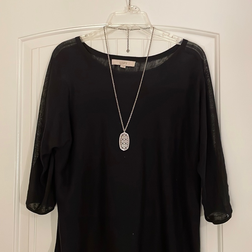 Authentic Tory Burch Silver Necklace